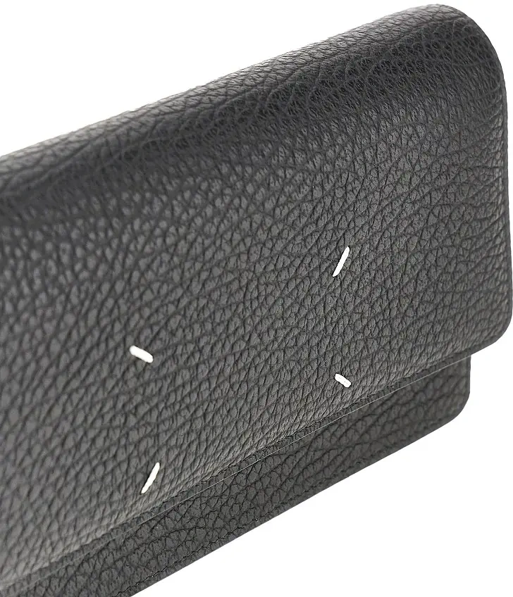 Portofele 'Four Stitches' leather clutch with chain - Img 4