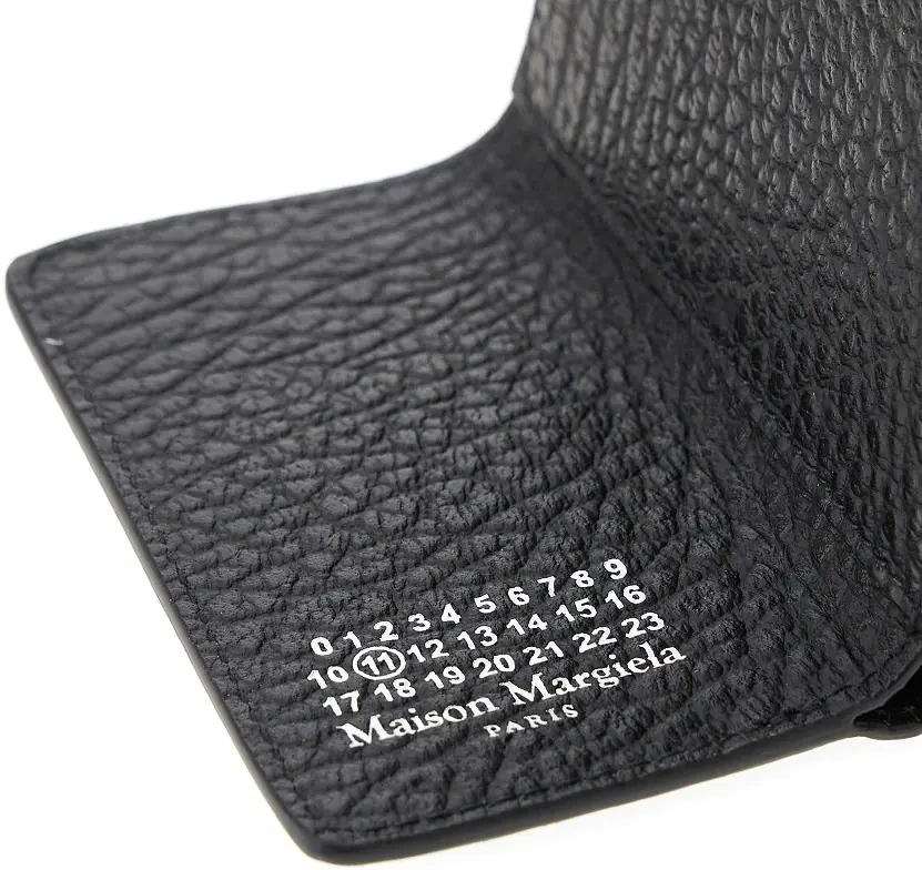 Portofele 'Four Stitches' leather mini wallet - Img 4