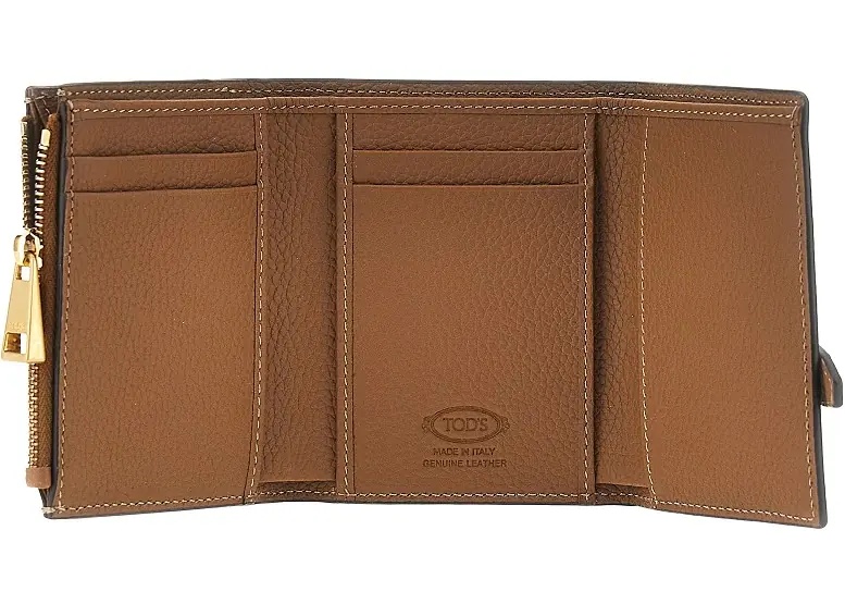 Portofele Grained leather tri-fold wallet - Img 3