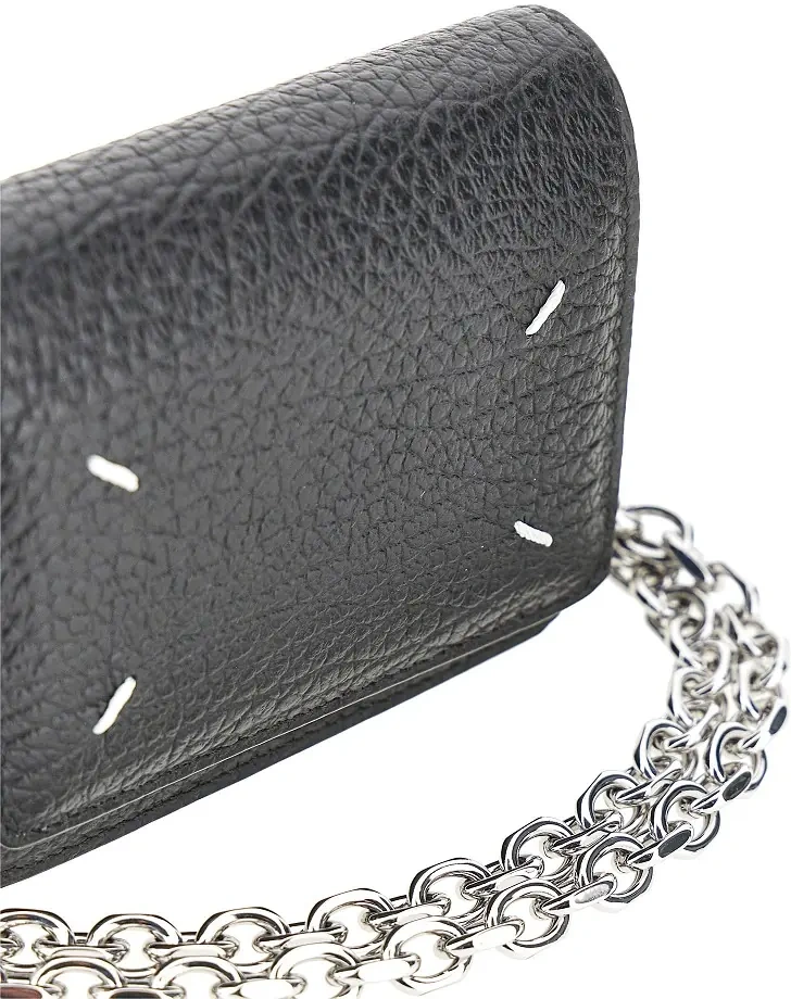 Portofele Leather wallet with chain strap - Img 4