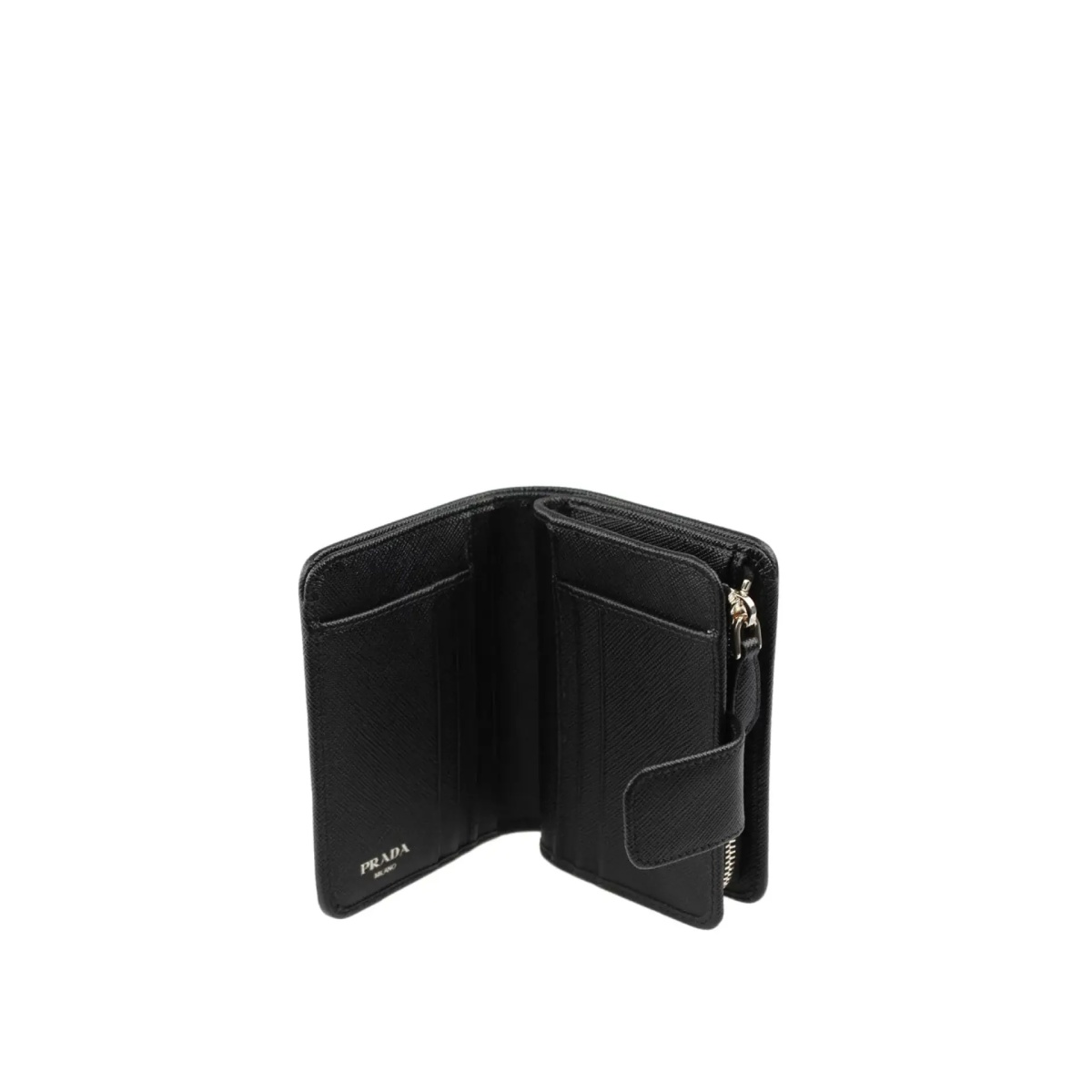 Portofele Prada Nylon and Leather French Wallet - Img 2