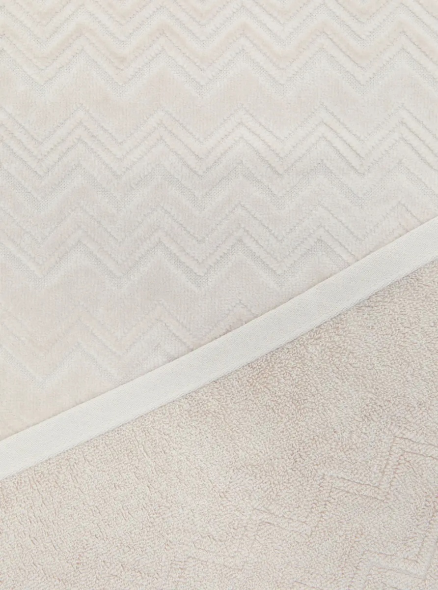 Prosoape MISSONI HOME White two-piece towel set in fabric unisex - Img 2