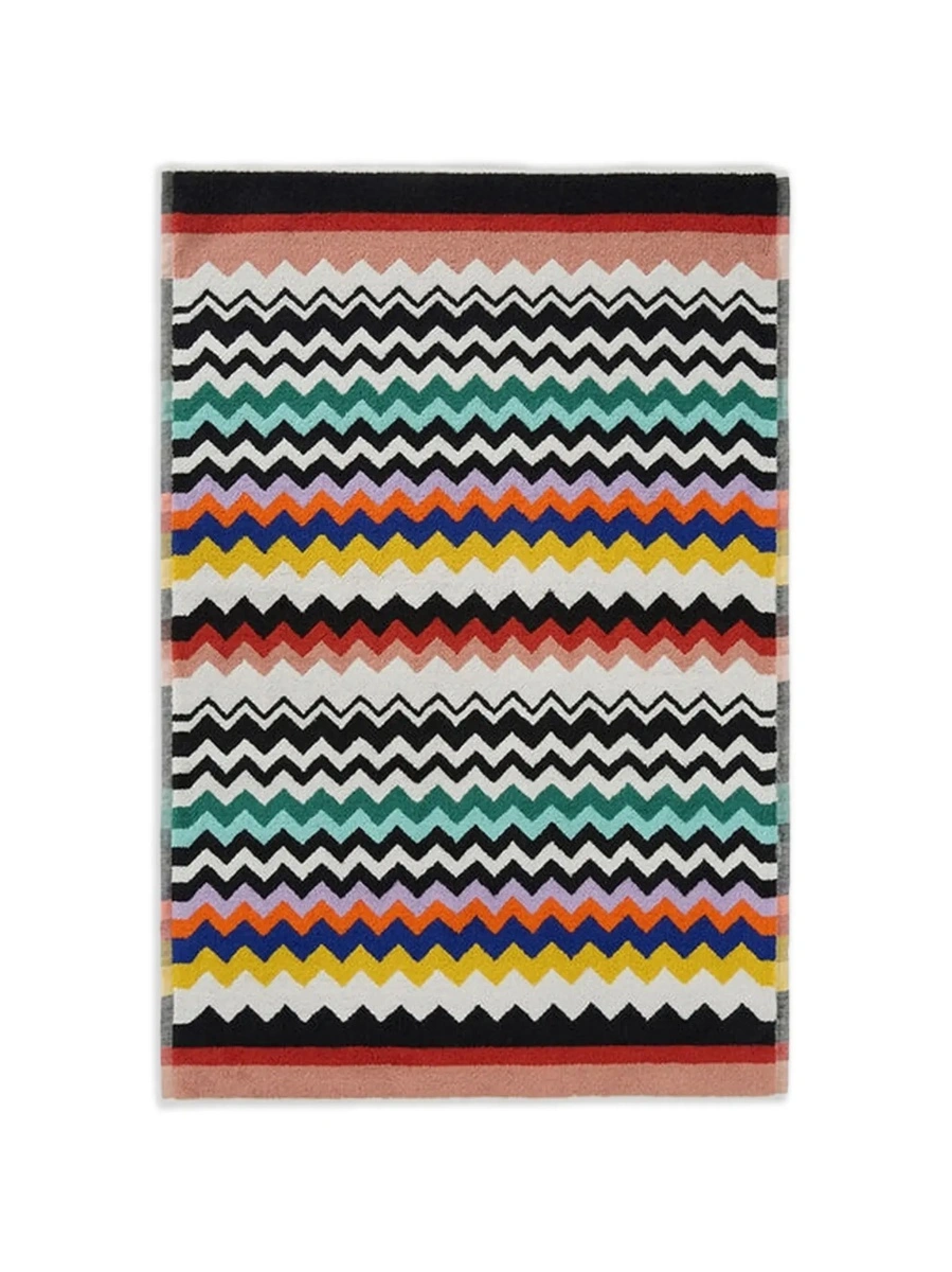 Prosop de baie MISSONI BEACHWEAR HOME multicolor din bumbac cu motiv zigzag - Img 7