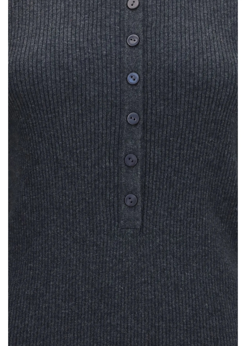 Pulover Airi Henley Sweater in cotton and cashmere - Img 3