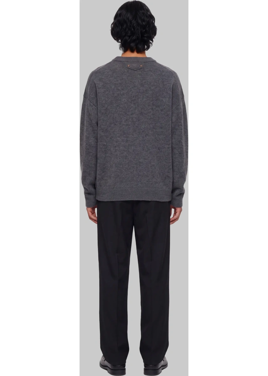 Pulover Anthracite Crew-Neck Sweater - Img 3
