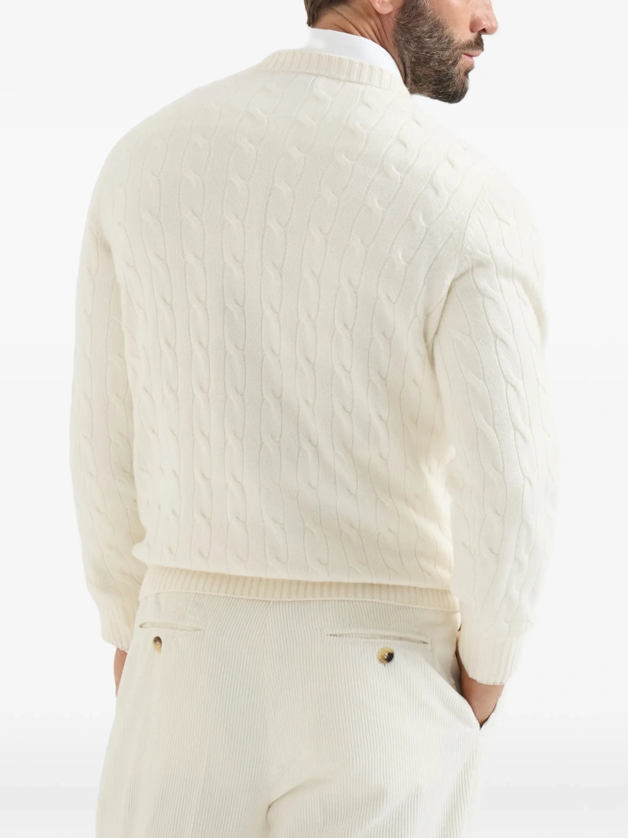 Pulover Brunello Cucinelli multicolor din casmir - Img 6