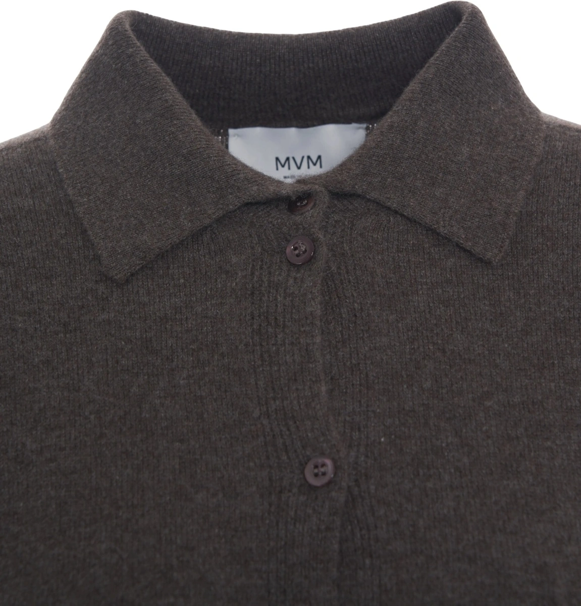 Pulover casual MVM maro din casmir - Img 4