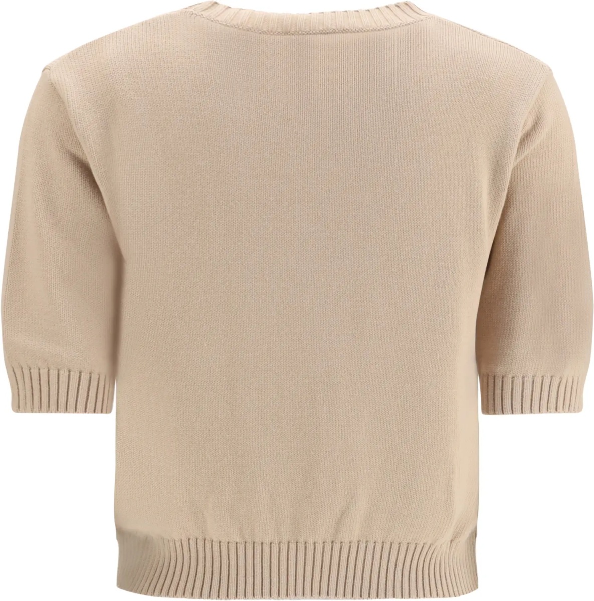 Pulover Cotton knit Sweater with embroidery - Img 2