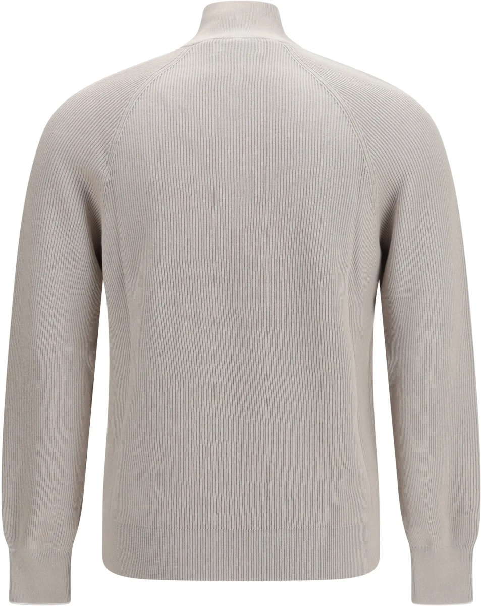 Pulover Cotton Sweater with a high neckline - Img 2