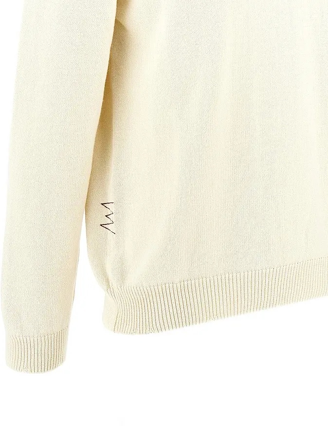 Pulover Cotton sweater with distressed finishes - Img 2