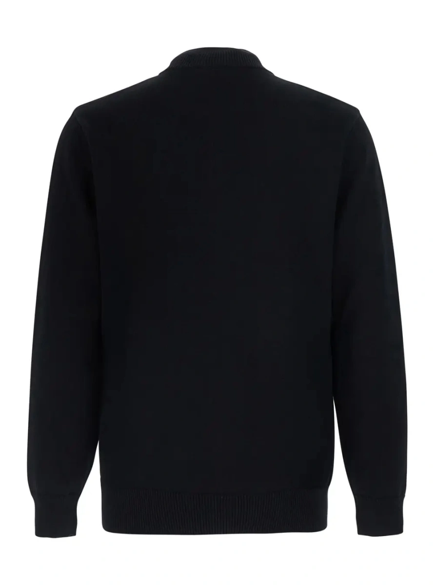 Pulover Emporio Armani negru din bumbac - Img 2