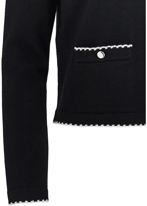 Pulover 'Kendra' cardigan with scalloped edges - Img 2