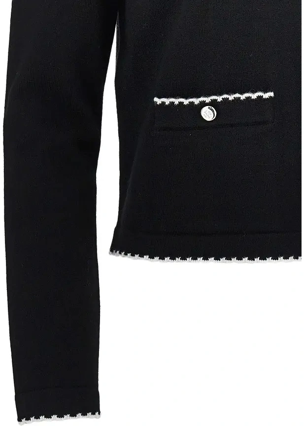 Pulover 'Kendra' cardigan with scalloped edges - Img 2