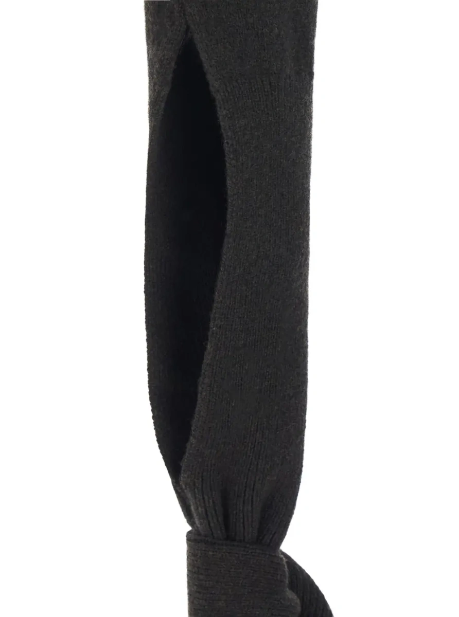 Pulover LE PULL FIOCCO is a sweater with a high collar and long sleeves in brown Merino Wool and Cashmere for women - Img 3