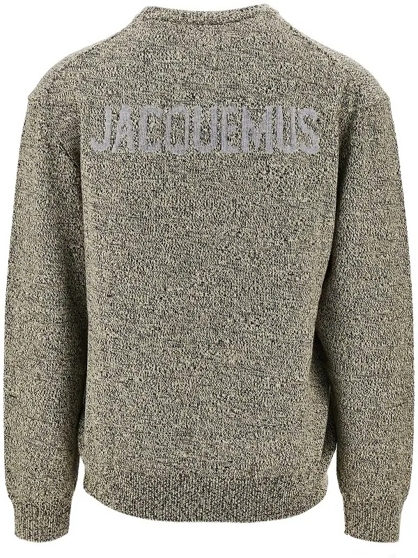 Pulover Merino wool sweater with logo intarsia - Img 3