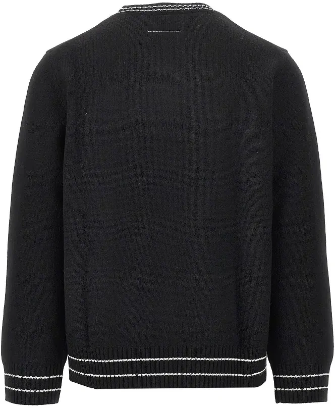 Pulover MM6 Maison Margiela negru - Img 3
