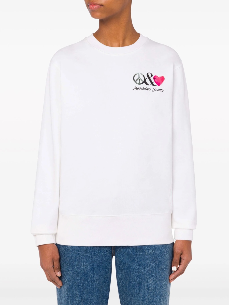 Pulover MOSCHINO JEANS alb - Img 2