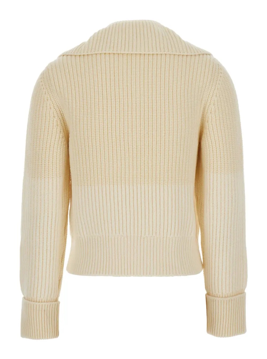 Pulover MW WOOL ENGLISH RIB KNT SWEATER WITH HALF ZIP - Img 2