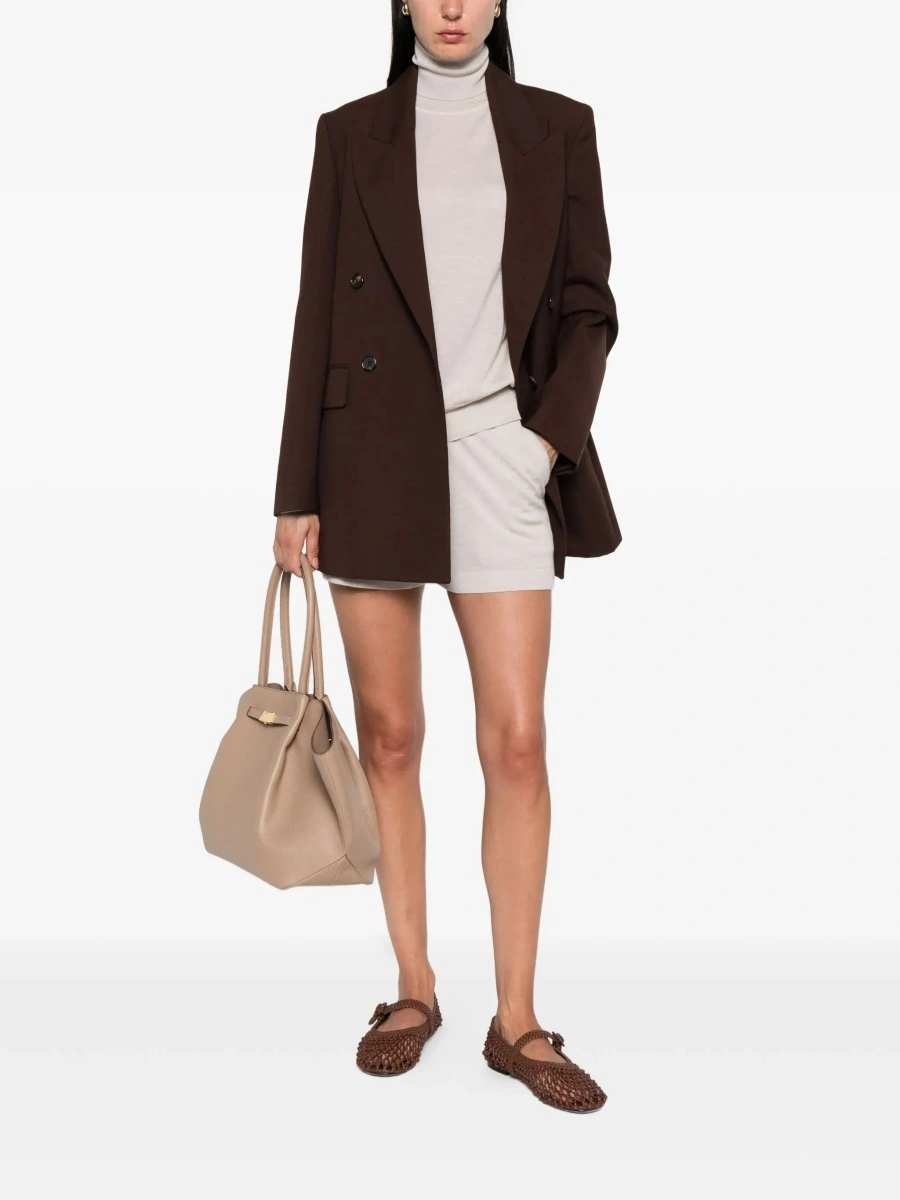Pulover P.A.R.O.S.H. Beige Turtleneck Sweater in Wool Blend Woman - Img 4