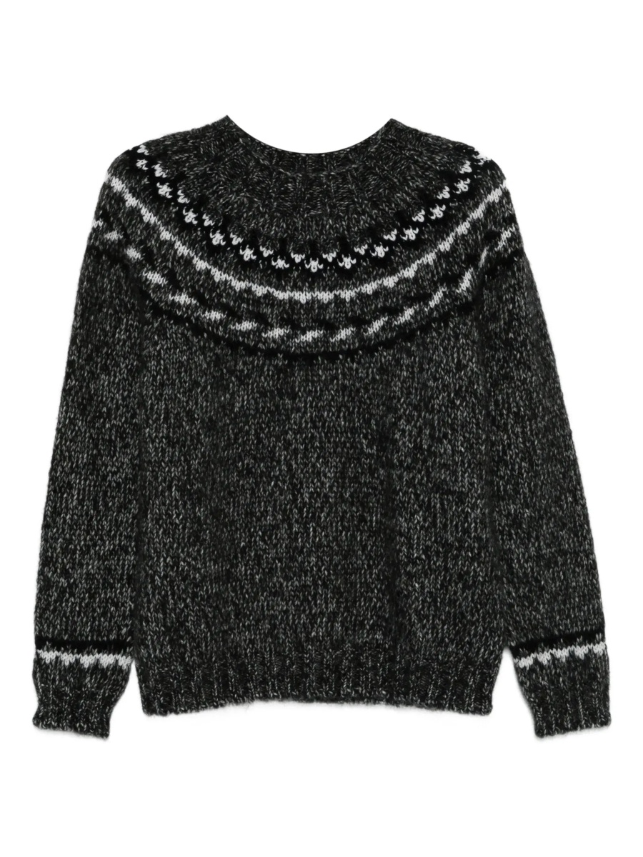 Pulover P.A.R.O.S.H. Grey Crewneck Sweater in Wool Blend Woman - Img 8