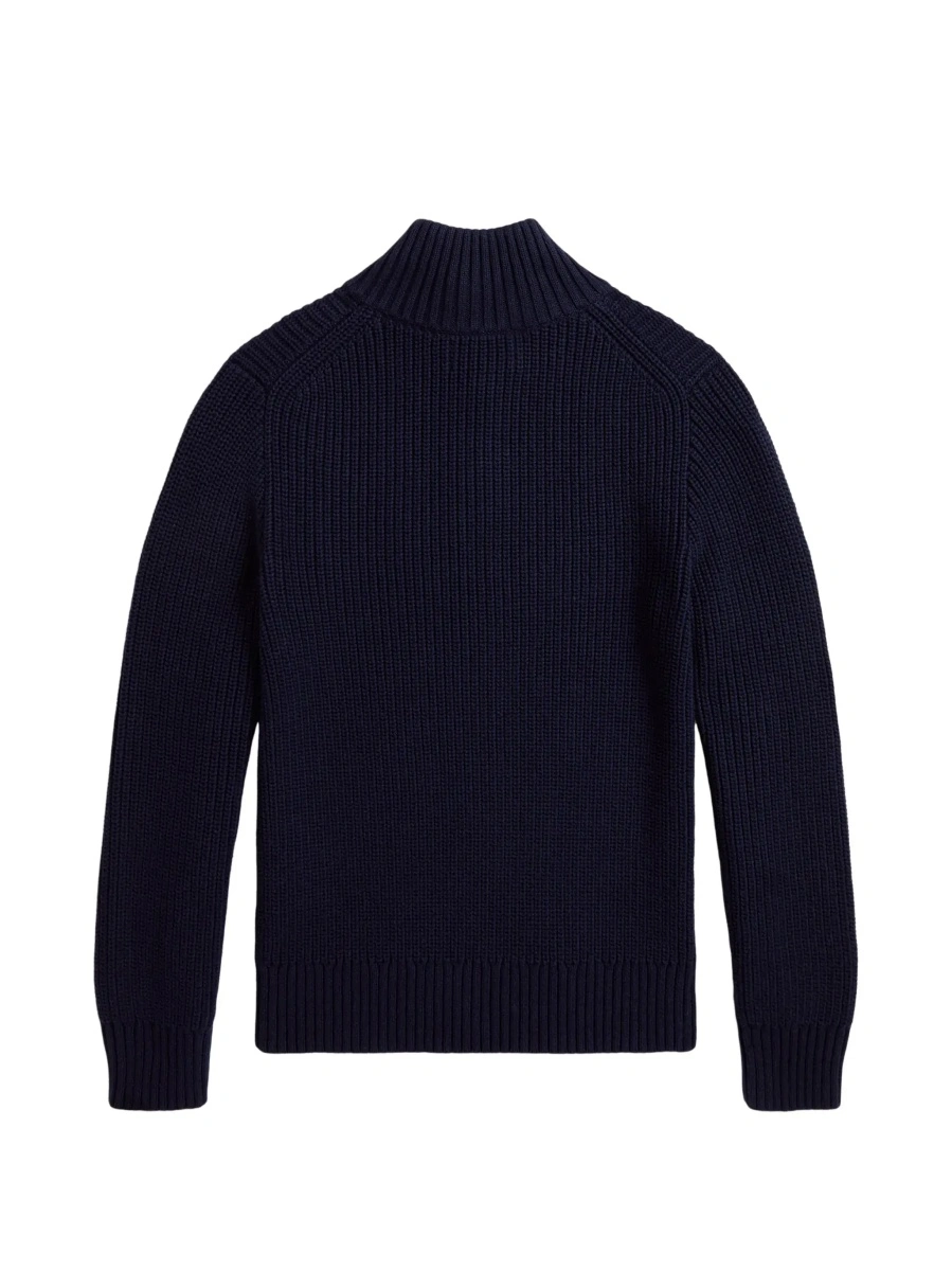 Pulover Ralph Lauren albastru din bumbac - Img 4