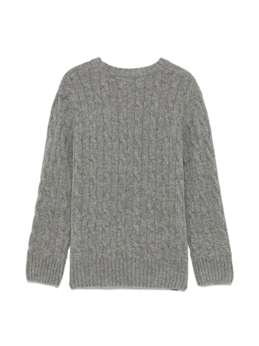 Pulover Ralph Lauren gri din lana si casmir - Img 2