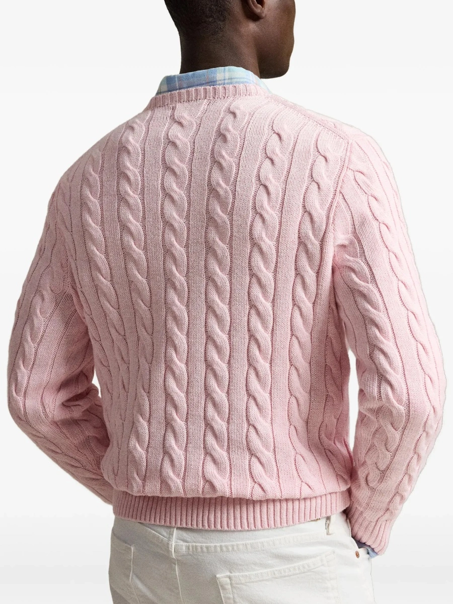 Pulover Ralph Lauren roz din bumbac - Img 6