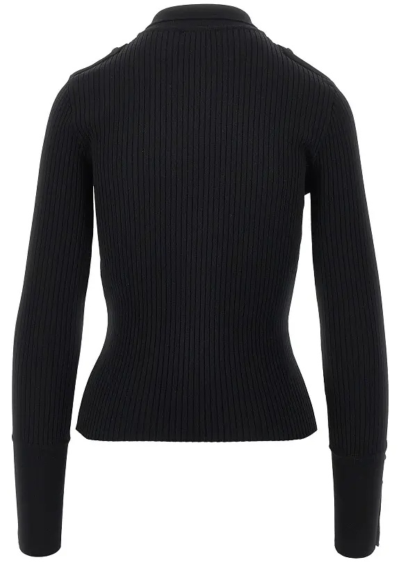 Pulover Ribbed knit polo shirt - Img 3