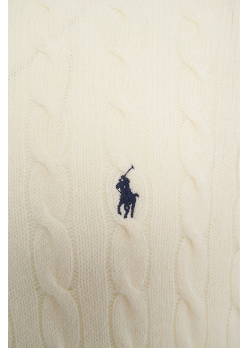 Pulover Rollneck sweater with cable knit pattern - Img 3