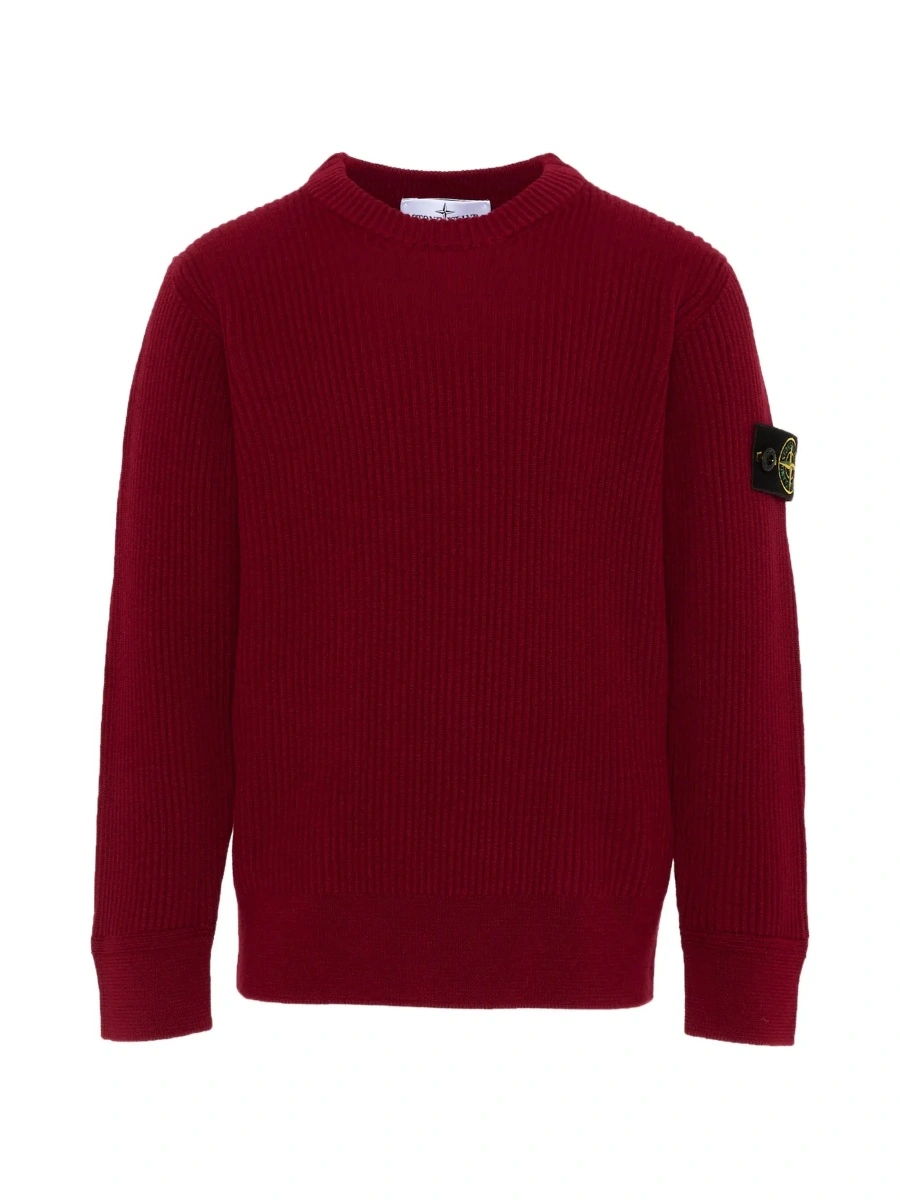 Pulover Stone Island rosu din lana - Img 7