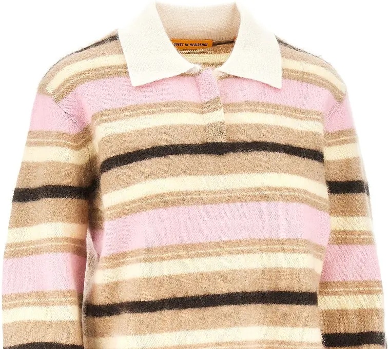 Pulover Striped cashmere polo shirt - Img 2