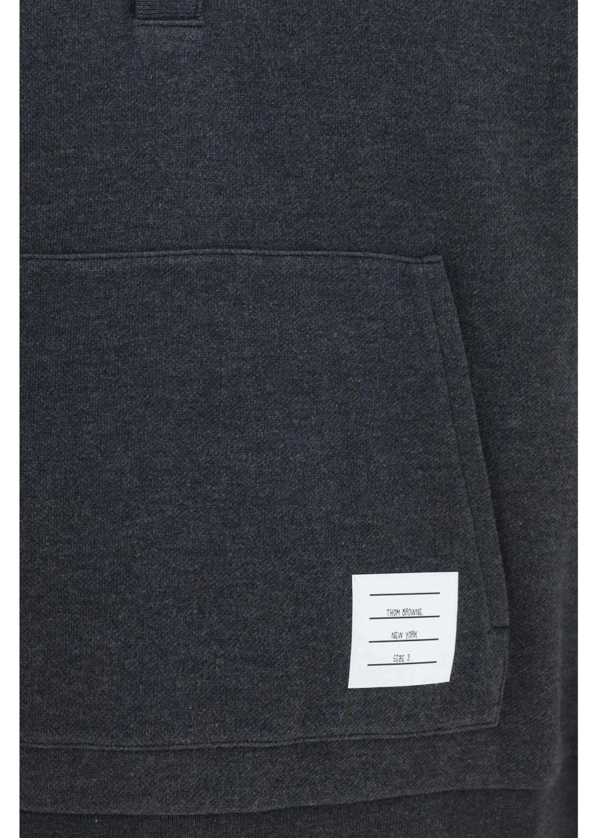 Pulover Thom Browne gri din bumbac - Img 3