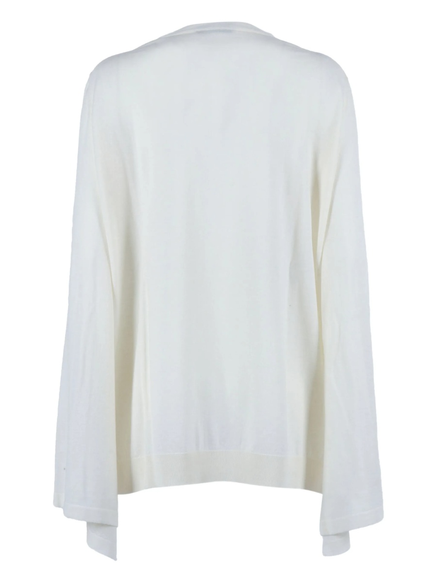 Pulover tricotat Alberta Ferretti alb - Img 2