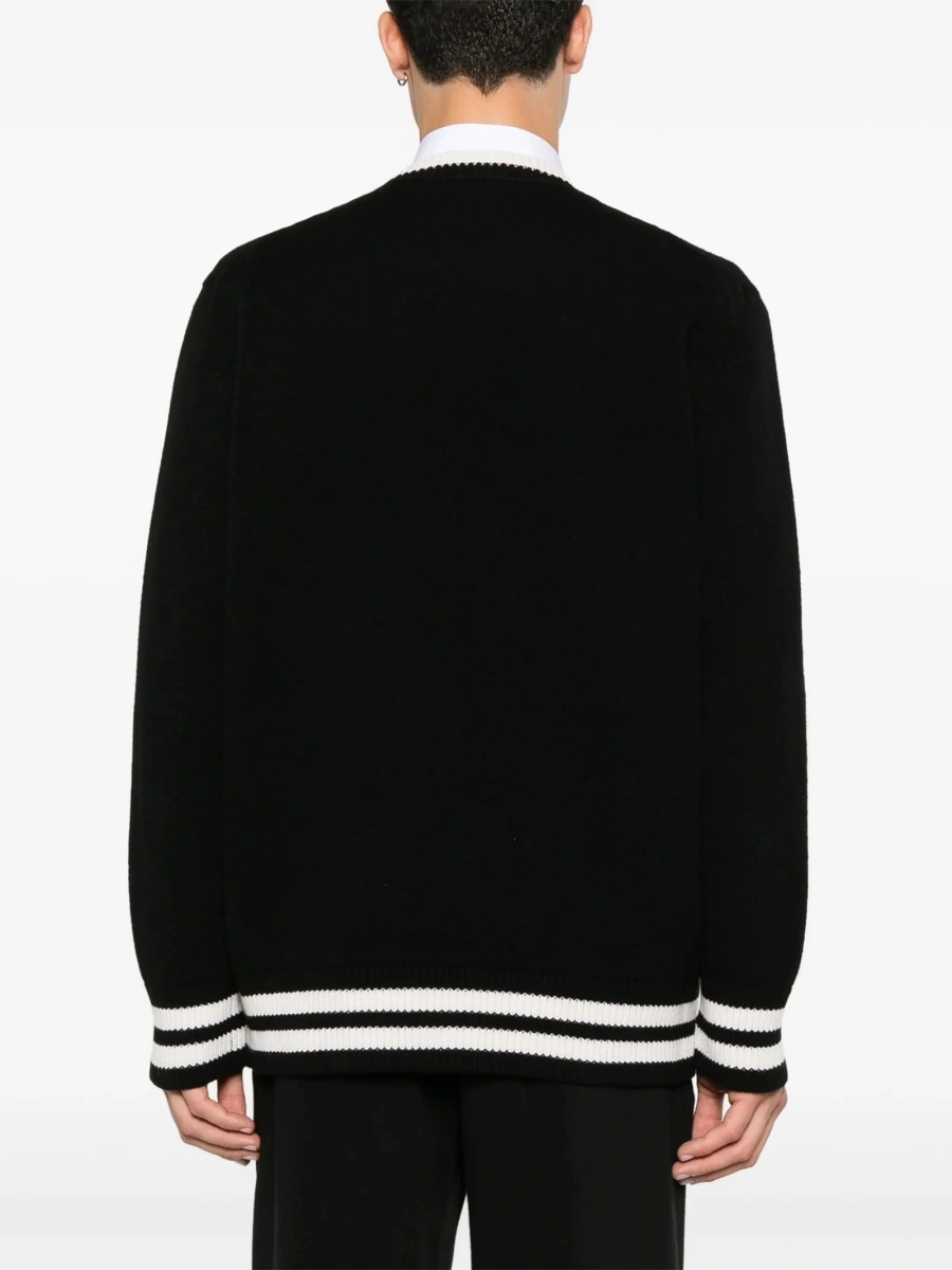 Pulover tricotat Alexander McQueen negru - Img 4
