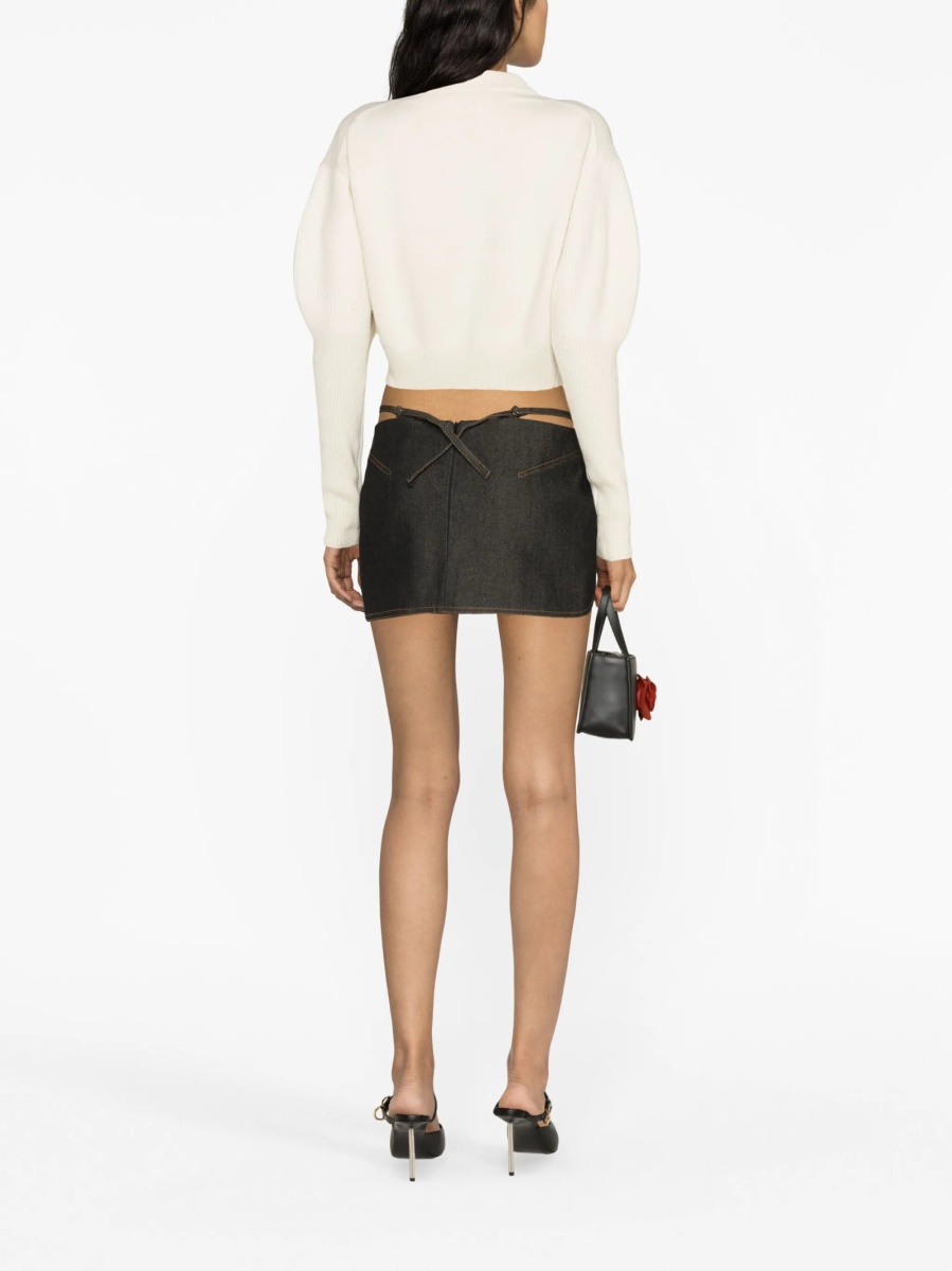 Pulover tricotat Alexander McQueen neutru - Img 4