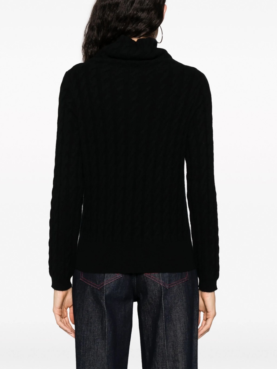 Pulover tricotat Allude negru - Img 4