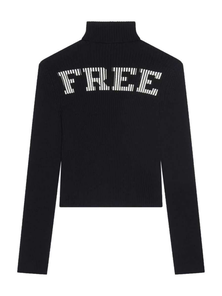 Pulover tricotat Balenciaga negru - Img 2