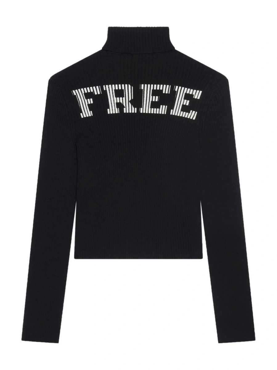 Pulover tricotat Balenciaga negru - Img 2