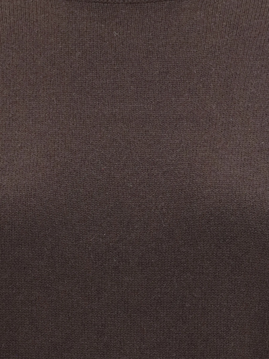 Pulover tricotat Brunello Cucinelli maro - Img 3