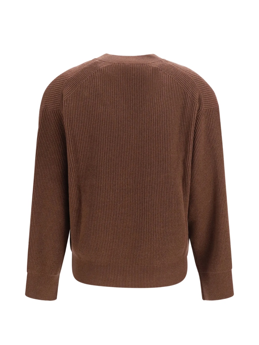 Pulover tricotat Brunello Cucinelli maro - Img 2
