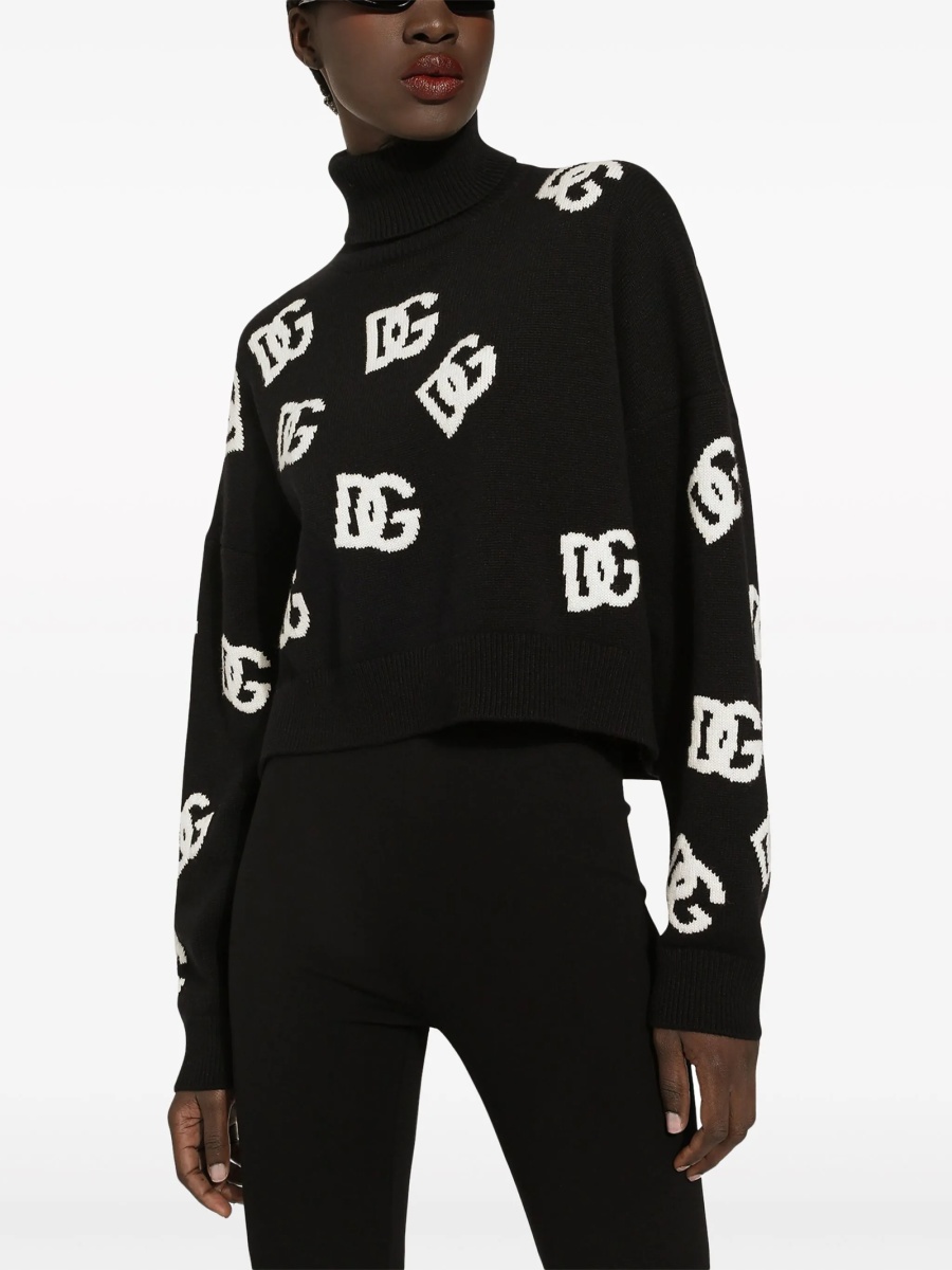 Pulover tricotat Dolce &amp; Gabbana negru - Img 5