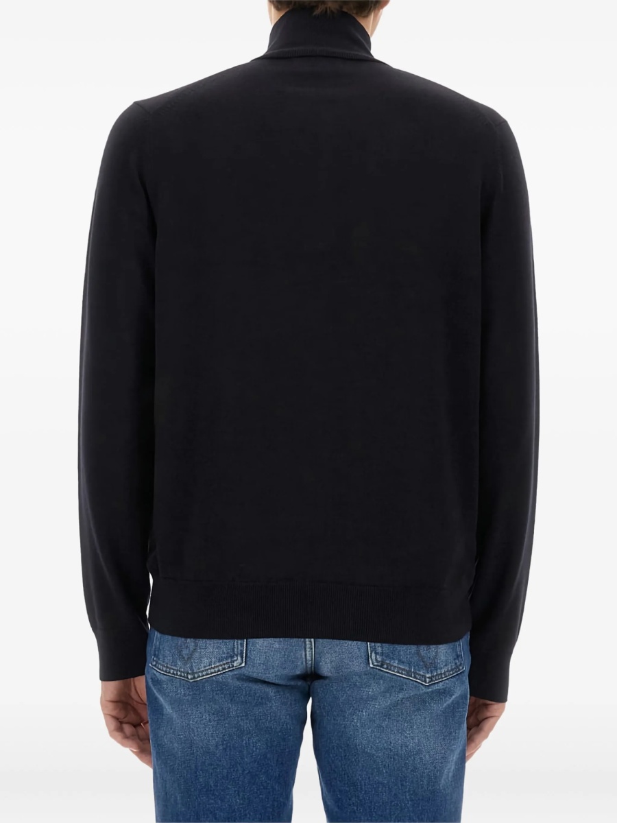 Pulover tricotat Fred Perry albastru - Img 3