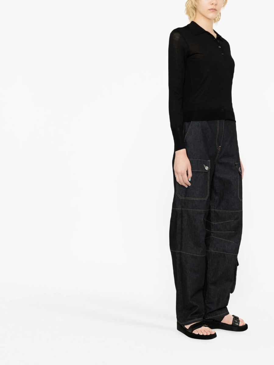 Pulover tricotat Golden Goose negru - Img 2