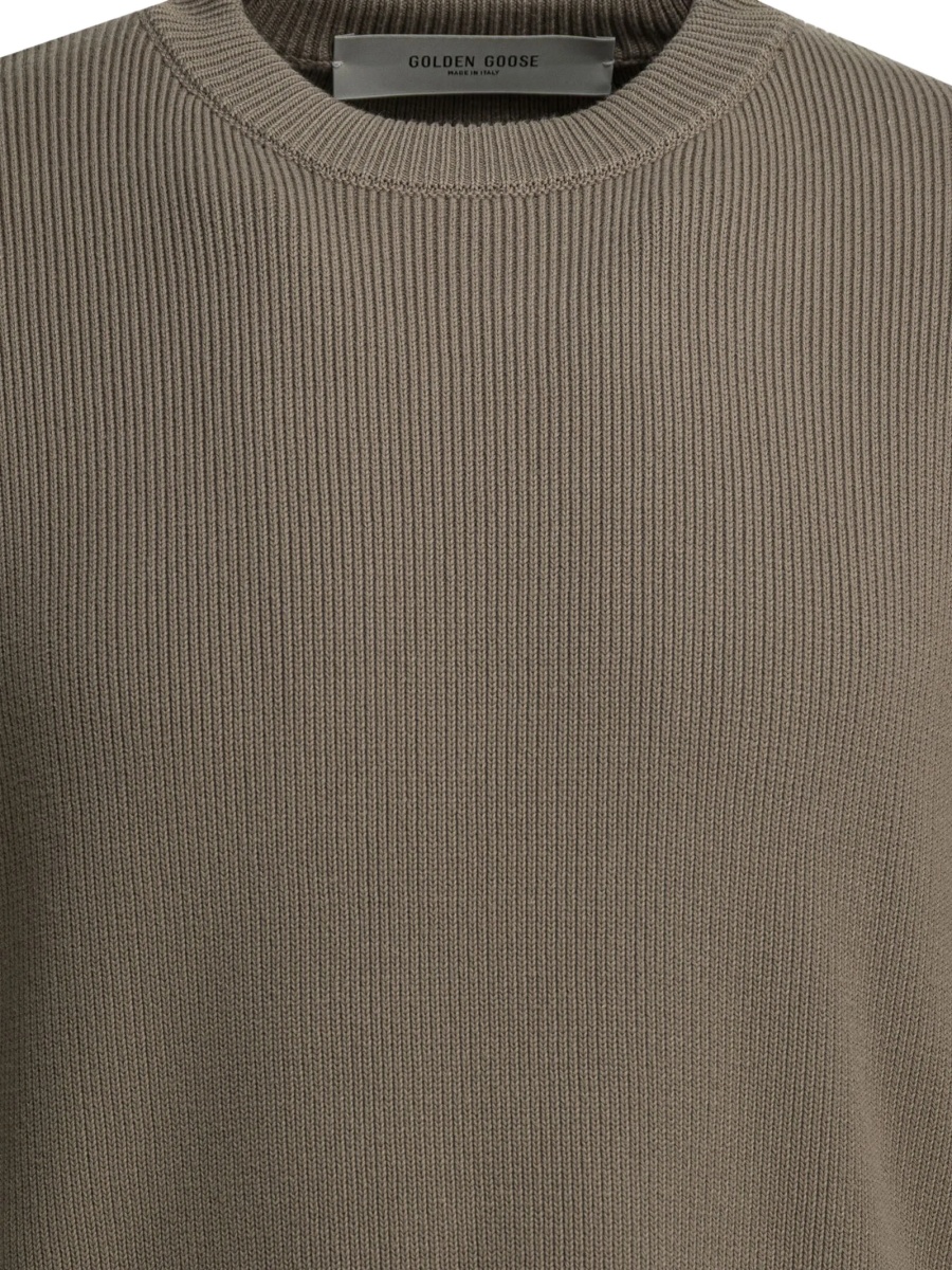 Pulover tricotat Golden Goose neutru - Img 3