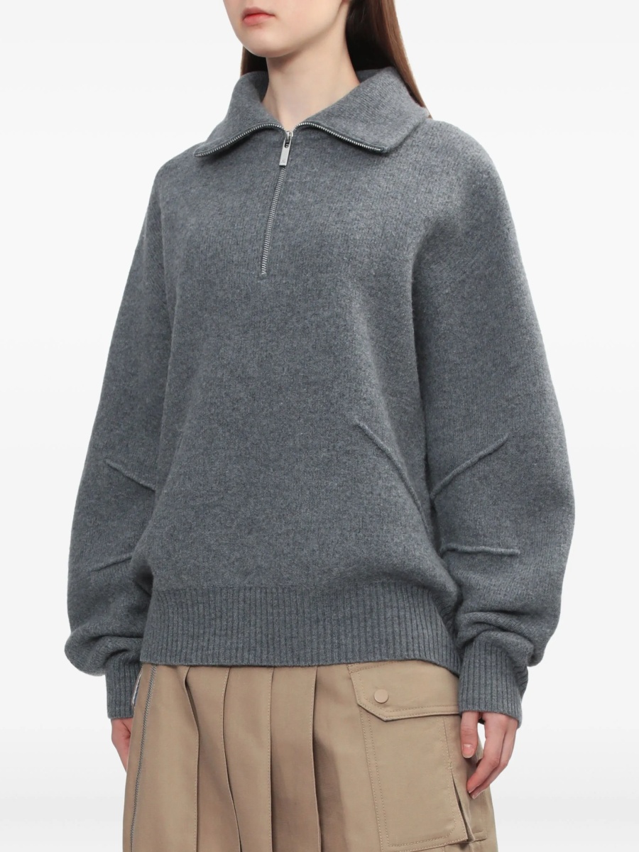 Pulover tricotat HELMUT LANG gri - Img 3