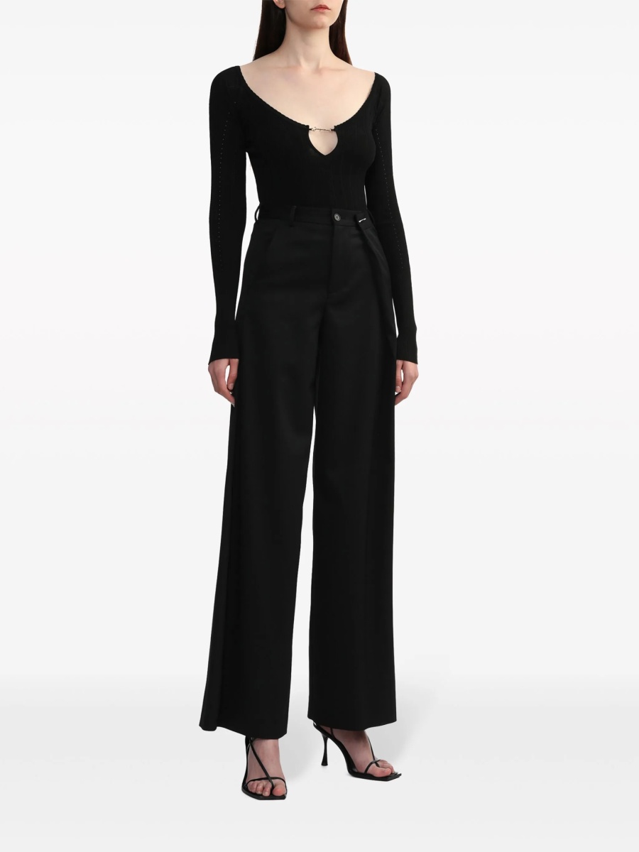 Pulover tricotat JACQUEMUS negru - Img 2