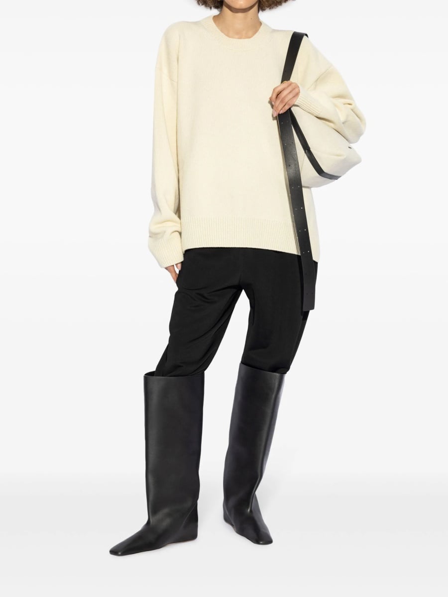 Pulover tricotat Jil Sander neutru - Img 2