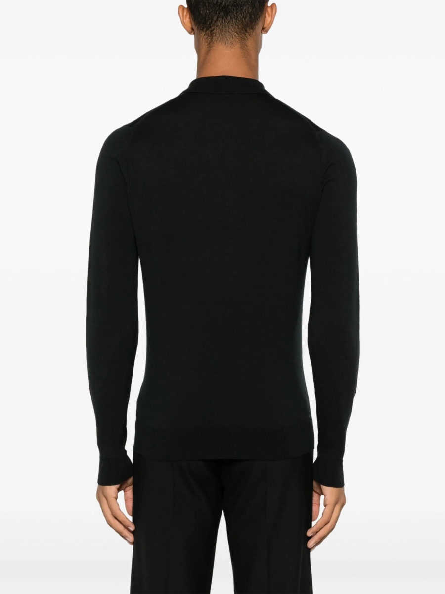 Pulover tricotat John Smedley negru - Img 4