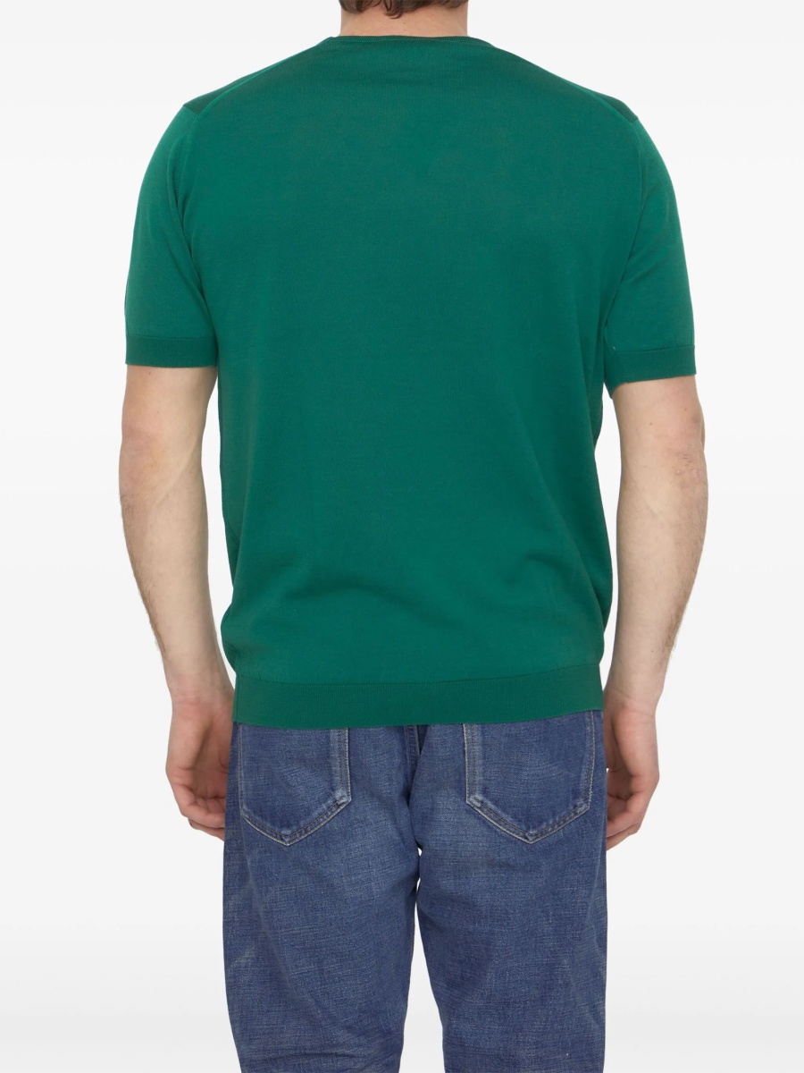 Pulover tricotat John Smedley verde - Img 4