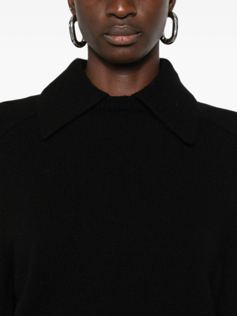 Pulover tricotat Khaite negru - Img 5